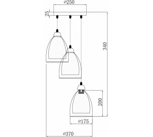 Подвесной светильник Freya Astery FR5375PL-03CH2 Подвесной светильник Freya Astery FR5375PL-03CH2