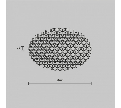 Антибликовый фильтр Maytoni Dip HoneyComb001-D41.5 Антибликовый фильтр Maytoni Dip HoneyComb001-D41.5