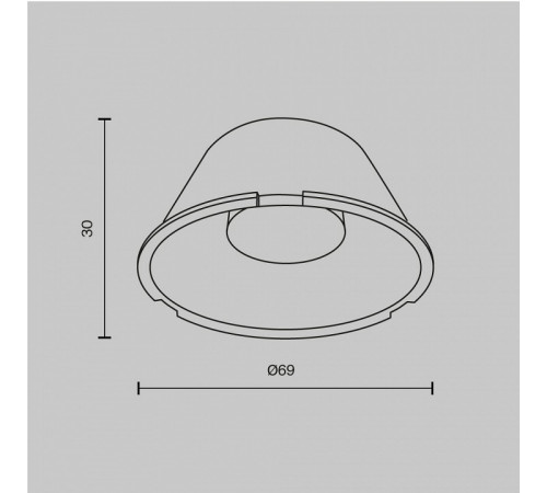 Линза Maytoni Focus Led LensD69-15