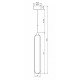 Подвесной светодиодный светильник Maytoni Chain MOD017PL-L13N