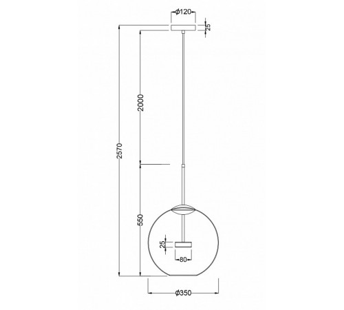 Подвесной светодиодный светильник Maytoni Cometa MOD056PL-L12G3K