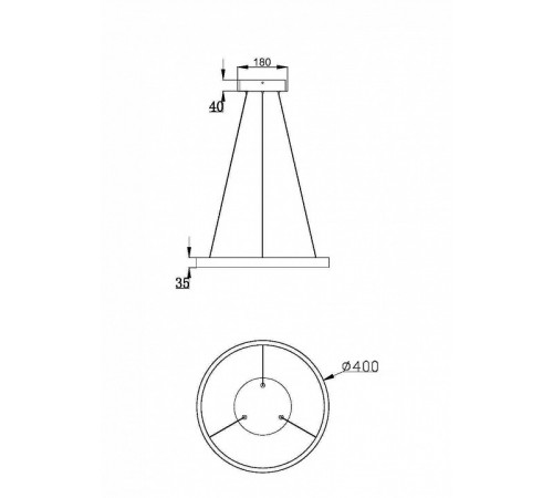 Подвесной светильник Maytoni Rim MOD058PL-L22BK