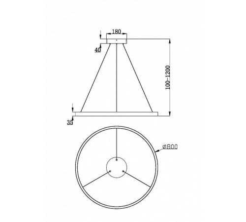 Подвесной светильник Maytoni Rim MOD058PL-L42WK Подвесной светильник Maytoni Rim MOD058PL-L42WK