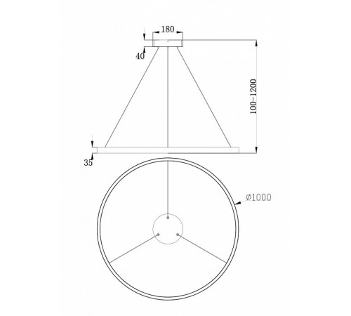 Подвесной светильник Maytoni Rim MOD058PL-L54BS4K