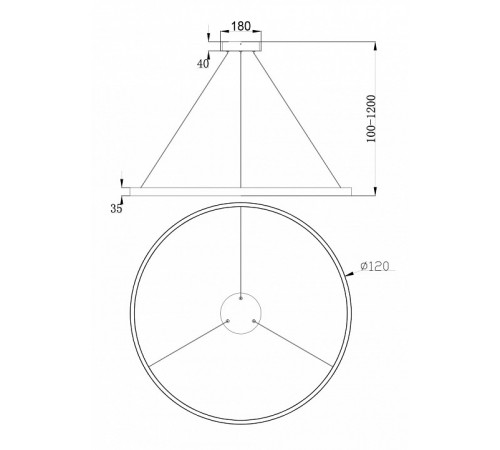 Подвесной светильник Maytoni Rim MOD058PL-L65BS4K