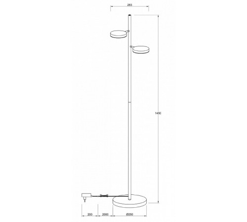 Торшер Maytoni Fad MOD070FL-L12B3K Торшер Maytoni Fad MOD070FL-L12B3K