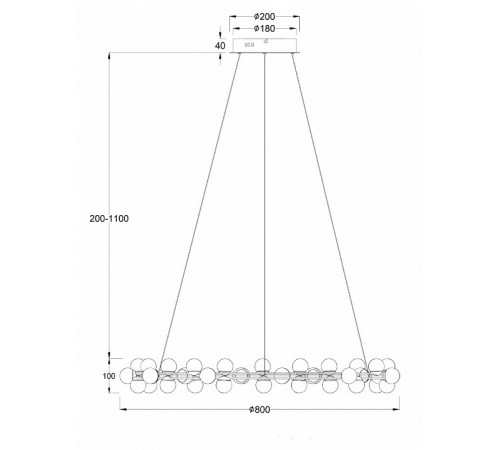 Подвесная люстра Maytoni Tessara MOD081PL-L60G3K Подвесная люстра Maytoni Tessara MOD081PL-L60G3K