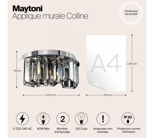 Бра Maytoni Colline MOD083WL-02CH Бра Maytoni Colline MOD083WL-02CH