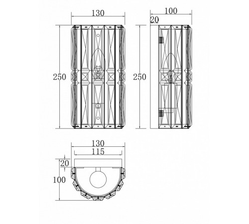 Настенный светильник Maytoni Facet MOD094WL-01CH Настенный светильник Maytoni Facet MOD094WL-01CH