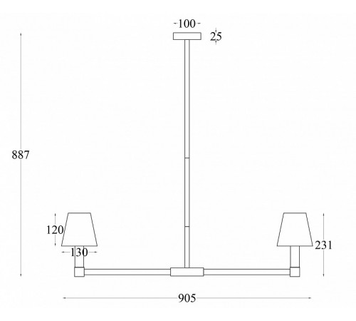 Подвесная люстра Maytoni Tet-a-tet MOD104PL-09B Подвесная люстра Maytoni Tet-a-tet MOD104PL-09B