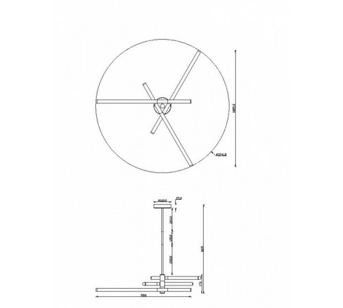 Подвесная люстра Maytoni Technical Axis MOD106CL-L40G3K Подвесная люстра Maytoni Technical Axis MOD106CL-L40G3K