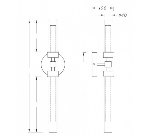 Настенный светильник Maytoni Stelo MOD116WL-L7B3K Настенный светильник Maytoni Stelo MOD116WL-L7B3K