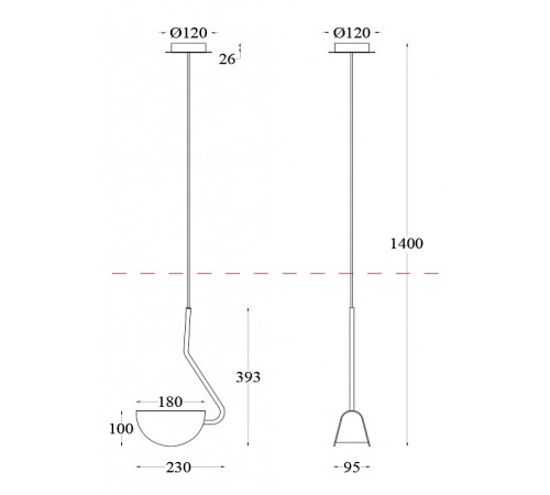Подвесной светильник Maytoni Technical Mollis MOD126PL-01B Подвесной светильник Maytoni Technical Mollis MOD126PL-01B