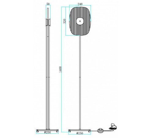 Торшер Maytoni Eclipse MOD152FL-L1BK Торшер Maytoni Eclipse MOD152FL-L1BK