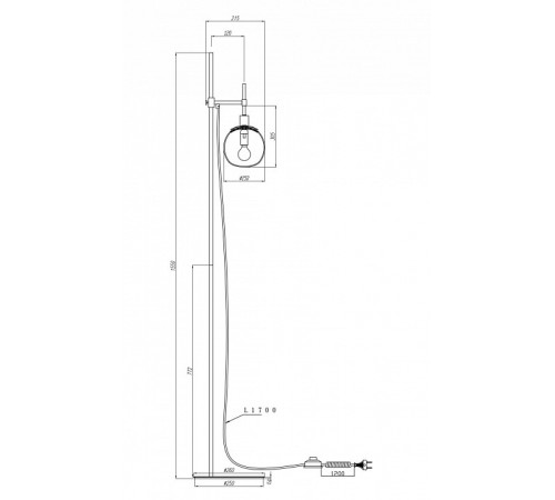 Торшер Maytoni Erich MOD221-FL-01-N Торшер Maytoni Erich MOD221-FL-01-N