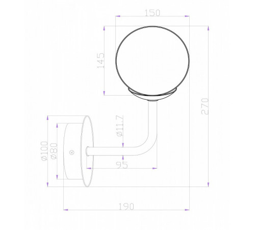Бра Maytoni Erich MOD221-WL-01-N