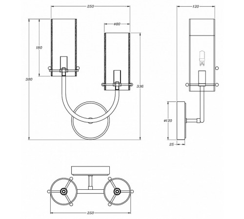 Бра Maytoni Arco MOD223WL-02BS1