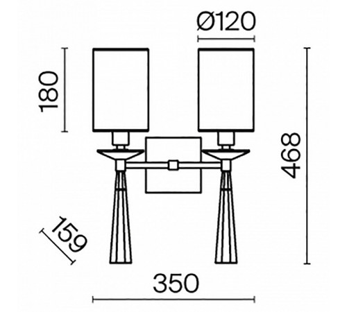 Бра Maytoni Bianco MOD224WL-02BS1 Бра Maytoni Bianco MOD224WL-02BS1