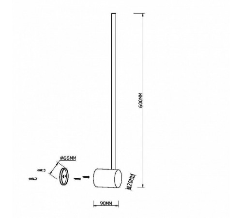 Настенный светильник Maytoni Light stick MOD237WL-L6B3K