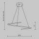 Подвесная люстра Maytoni Curve MOD242PL-L33BK