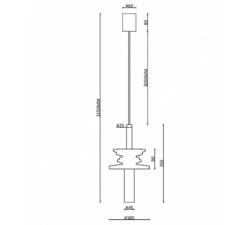 Подвесной светильник Maytoni Sound Wave MOD255PL-01B2 Подвесной светильник Maytoni Sound Wave MOD255PL-01B2
