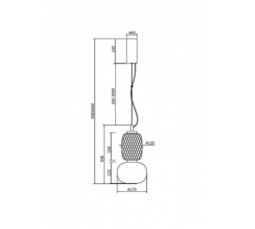 Подвесной светильник Maytoni Pattern MOD267PL-L18CH3K