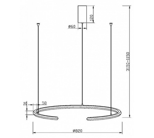 Подвесная люстра Maytoni Motion MOD276PL-L20W3K1