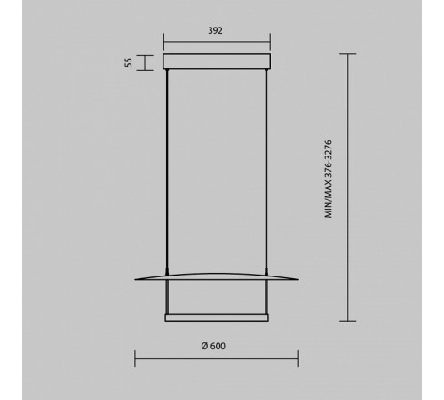 Подвесной светильник Maytoni Ambience MOD280PL-L30B3K1 Подвесной светильник Maytoni Ambience MOD280PL-L30B3K1