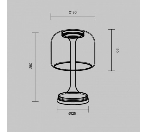 Настольная лампа Maytoni Spirito MOD286TL-L8B3K Настольная лампа Maytoni Spirito MOD286TL-L8B3K