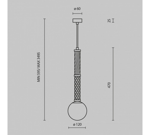 Подвесной светильник Maytoni Teatro MOD287PL-01BS1 Подвесной светильник Maytoni Teatro MOD287PL-01BS1