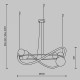 Подвесная люстра Maytoni Oasis MOD289PL-L53BS3K