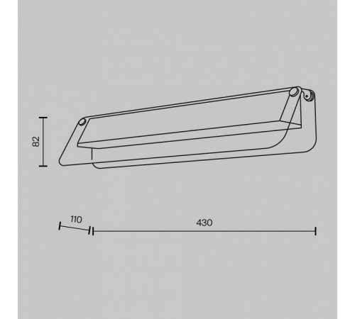 Настенный светильник Maytoni Flat MOD296WL-L6BC3K Настенный светильник Maytoni Flat MOD296WL-L6BC3K