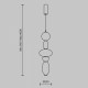 Подвесной светильник Maytoni Adore MOD297PL-L24BS3K1
