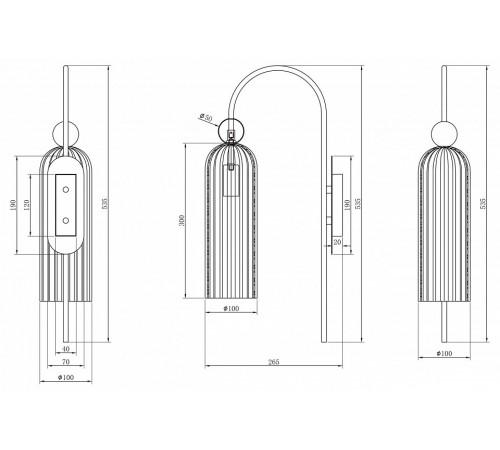 Бра Maytoni Antic MOD302WL-01W