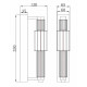 Настенный светильник Maytoni Verticale MOD308WL-L9CH3K