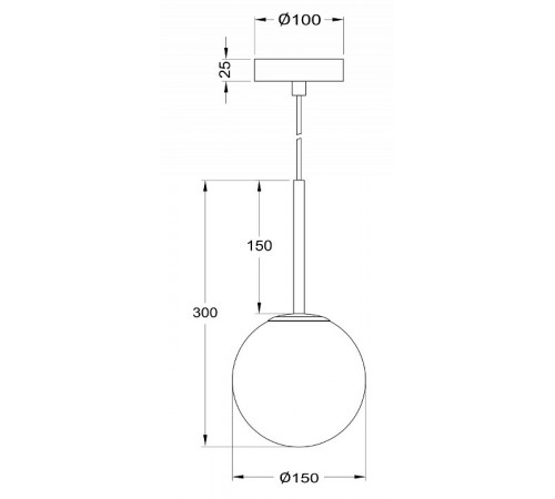 Подвесной светильник Maytoni Basic form MOD321PL-01G1
