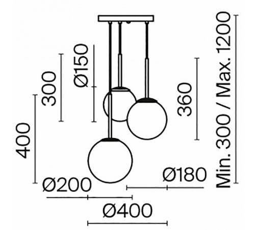 Подвесной светильник Maytoni Basic form MOD321PL-03W Подвесной светильник Maytoni Basic form MOD321PL-03W