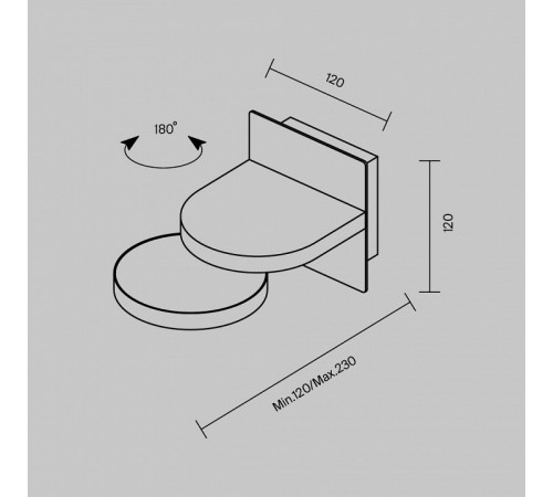 Настенный светильник Maytoni Flap MOD354WL-L12W3K Настенный светильник Maytoni Flap MOD354WL-L12W3K