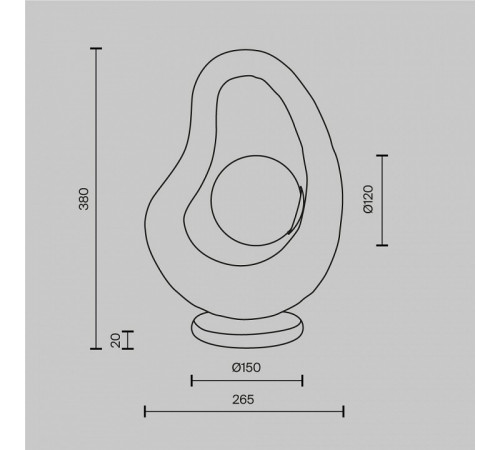 Настольная лампа Maytoni Opus MOD380TL-01GR