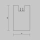 Уличный трековый светильник Maytoni Alfa Elasity IP O-TR01-2-S-16WB3K