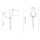 Ландшафтный светильник Maytoni Scope O025FL-01B