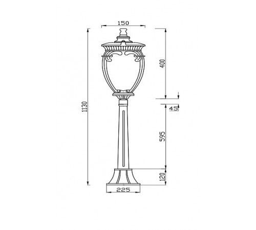 Ландшафтный светильник Maytoni Fleur O414FL-01BZ1 Ландшафтный светильник Maytoni Fleur O414FL-01BZ1