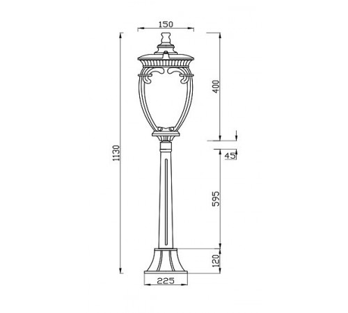 Ландшафтный светильник Maytoni Fleur O414FL-01GB1 Ландшафтный светильник Maytoni Fleur O414FL-01GB1