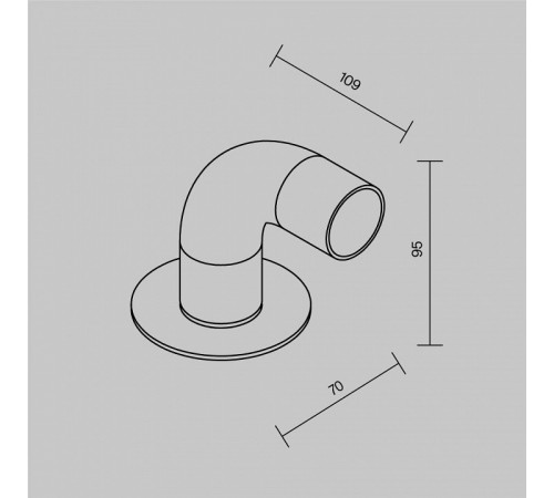 Ландшафтный светильник Maytoni Sleek O477FL-L2GF3K Ландшафтный светильник Maytoni Sleek O477FL-L2GF3K