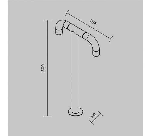 Ландшафтный светильник Maytoni Sleek O477FL-L4GF3K Ландшафтный светильник Maytoni Sleek O477FL-L4GF3K