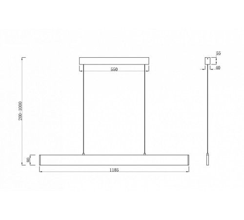 Подвесной светильник Maytoni Step P010PL-L30B4K