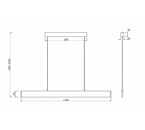 Подвесной светильник Maytoni Step P010PL-L30W4K