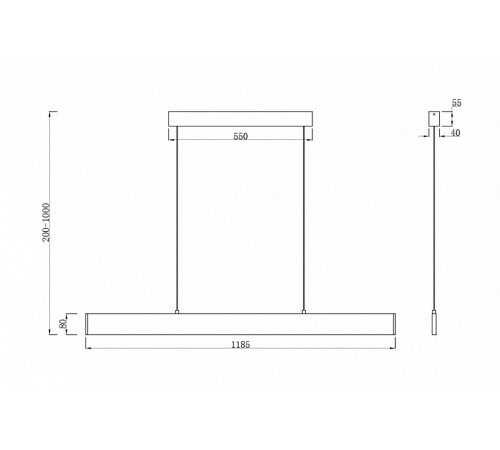 Подвесной светильник Maytoni Step P010PL-L30W4K