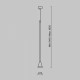 Подвесной светильник Maytoni Technical Pendant Arrow P064PL-01B-1