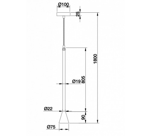 Подвесной светильник Maytoni Arrow P064PL-01W-1 Подвесной светильник Maytoni Arrow P064PL-01W-1
